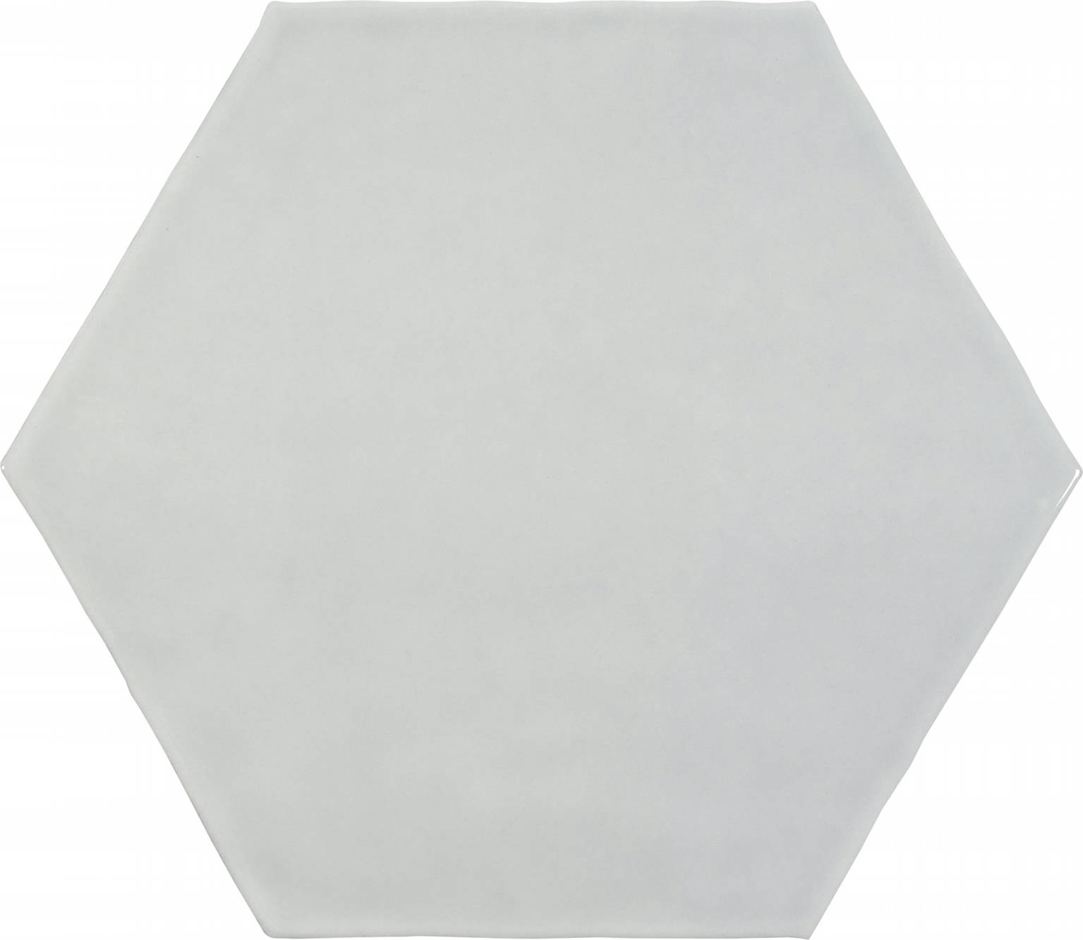 6" Bright Silver Glossy Hexagon | Matteo Kitchens