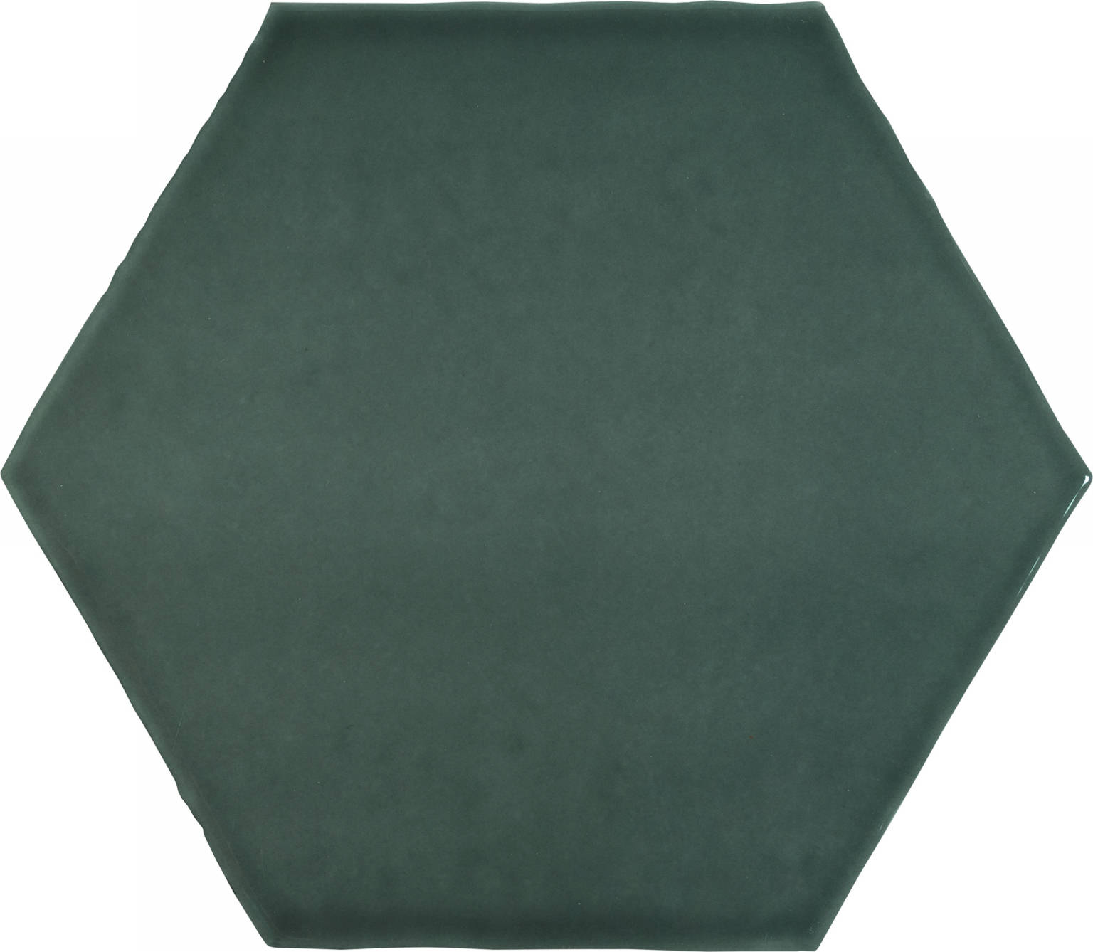 6" Brilliant Emerald Glossy Hexagon | Matteo Kitchens
