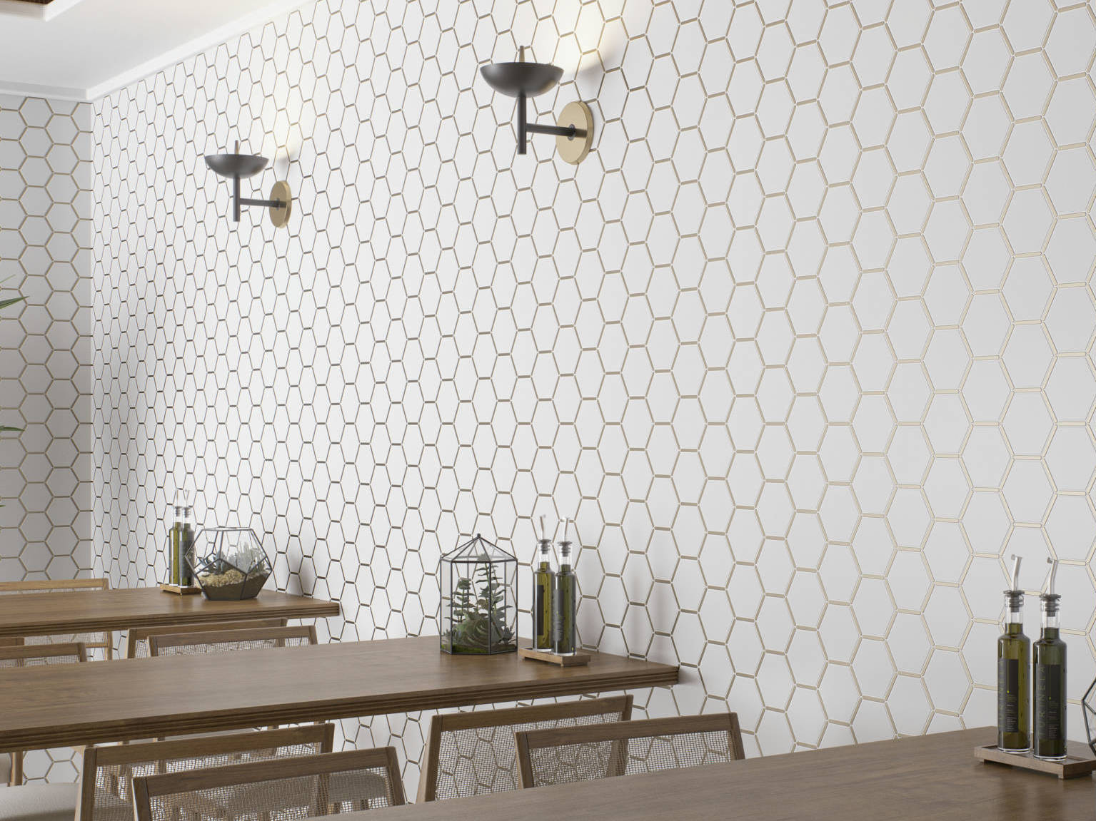 Gilded Hex Mosaic  | Matteo Kitchens