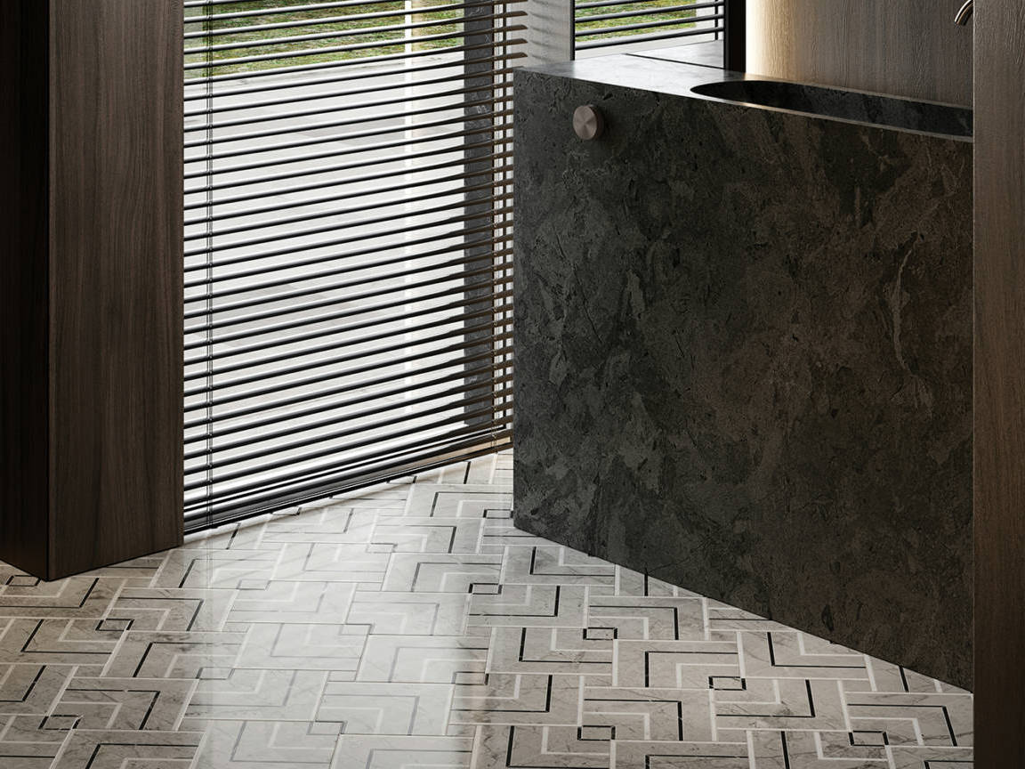 Luxury Roma Argento Picco Mosaic 2 | Matteo Kitchens