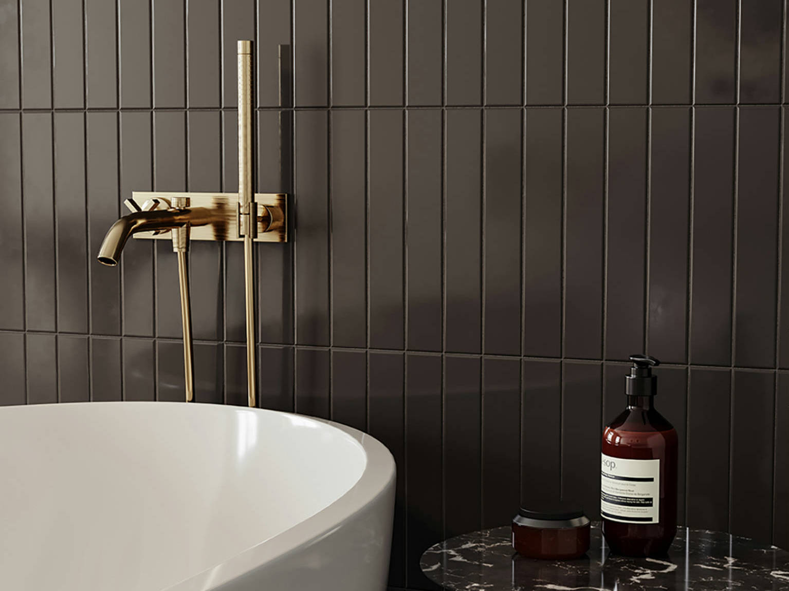 Traditions Retro Black Glossy 2x12  | Matteo Kitchens