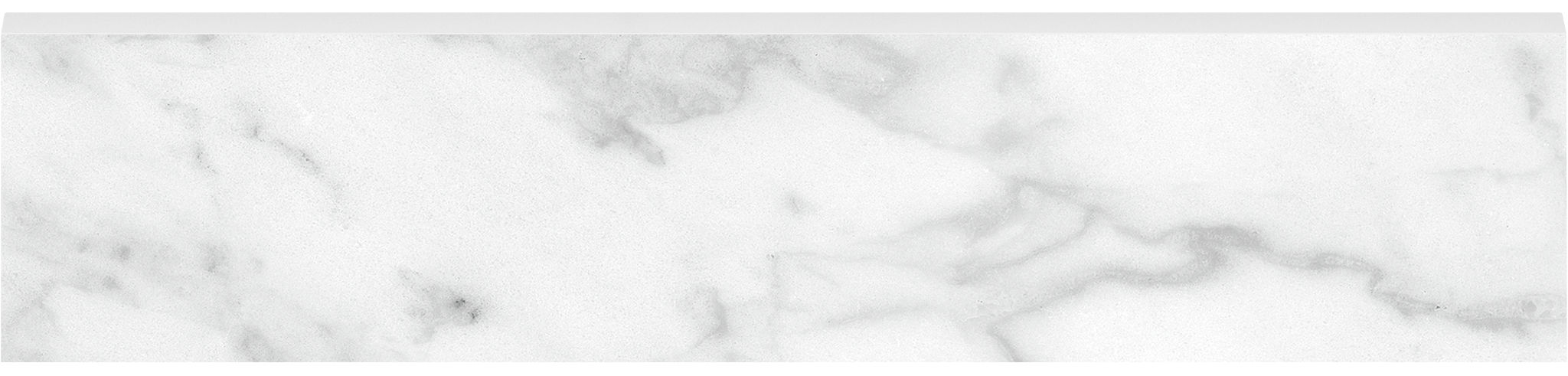 Plata 3x12 Carrara Abisso Bullnose Polished | Matteo Kitchens